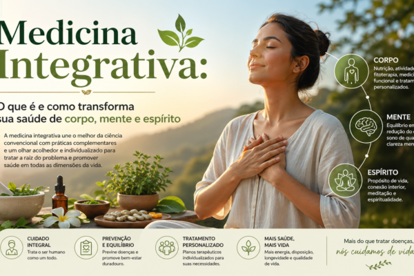 Medicina integrativa para corpo, mente e espírito