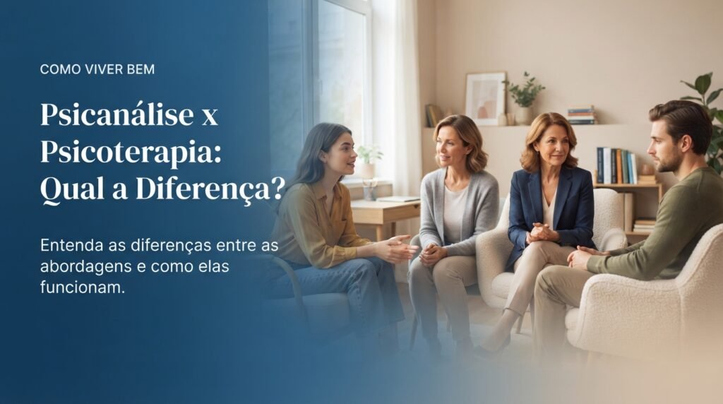 Psicanálise x Psicoterapia: Qual a Diferença?